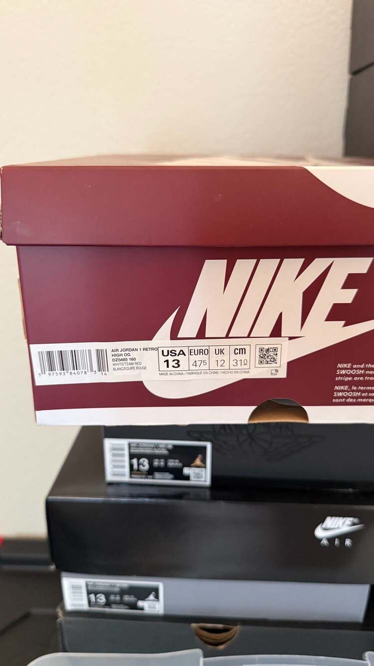 Nike Air Jordan 1 Retro High OG 'Team Red' (DZ5485-160)